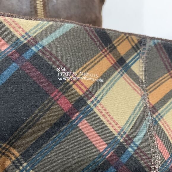 Born Women 8 M Boots Suede Knee High - Low Heel Riding Boots Dark Brown D70723 - Picture 11 of 16